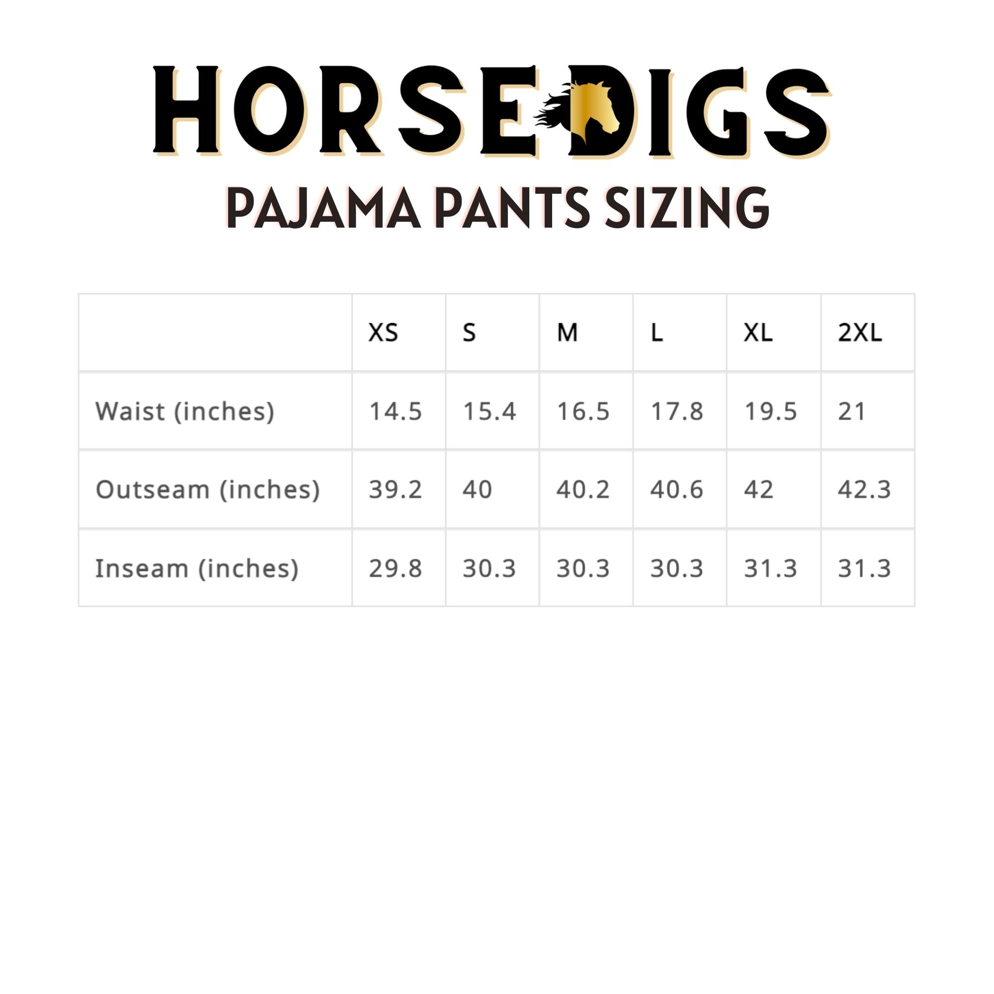Pajama Pants Sizing